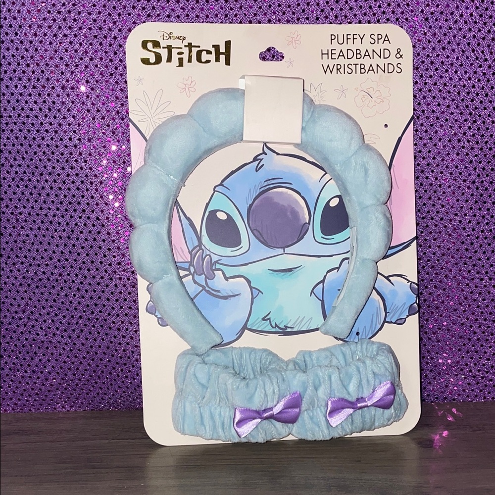 Disney Lilo & Stitch Spa Headband & Wristband Set NWT Cute Gift